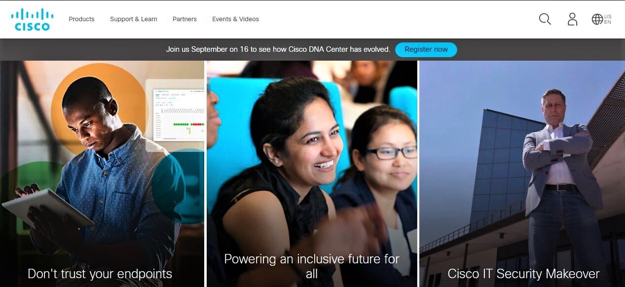 Cisco Web Screenshot