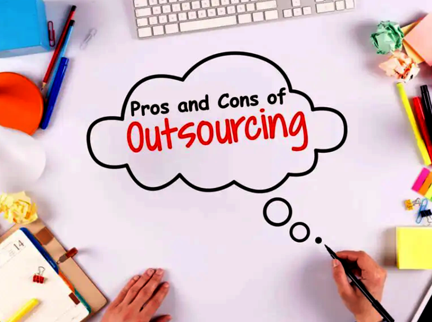 pros and cons of outsourcing - featured image