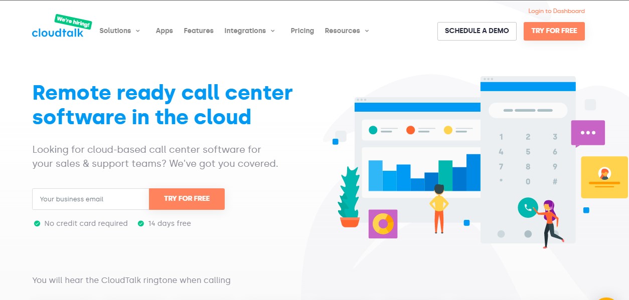 Cloudtalk website screenshot