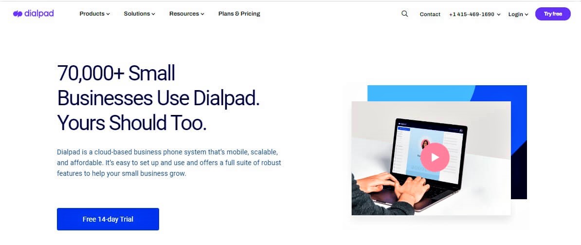 Dialpad website screenshot