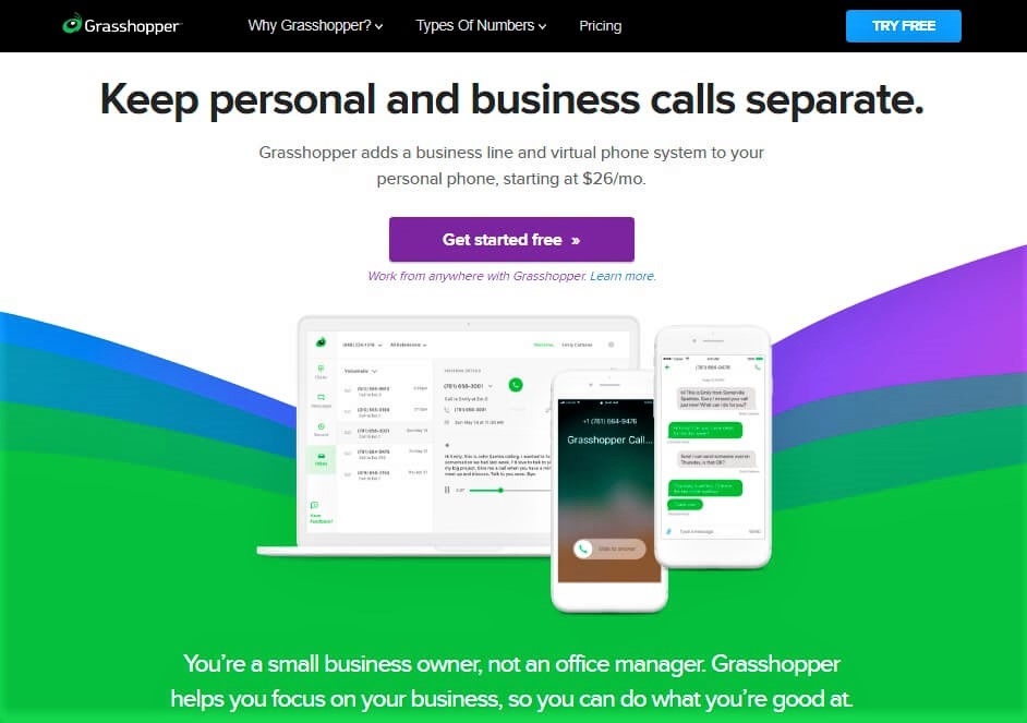 Grasshopper website screenshot