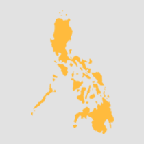 philippines Map yellow color