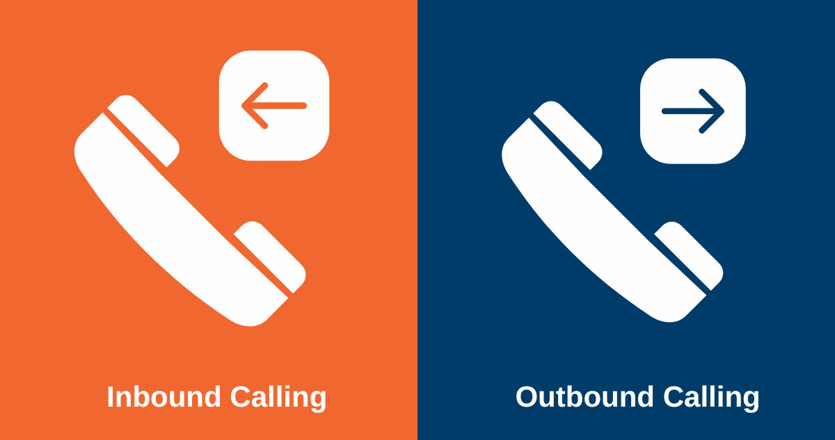 Difference Between Outbound and Inbound Call Centers for Ecommerce - Icons