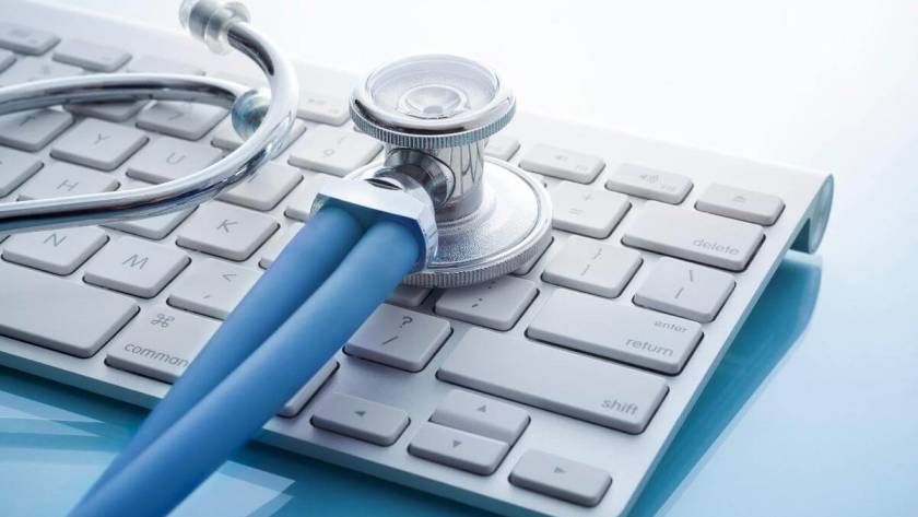 Oncology Medical Billing - Stethoscope on top of a keyboard - medical coding concept