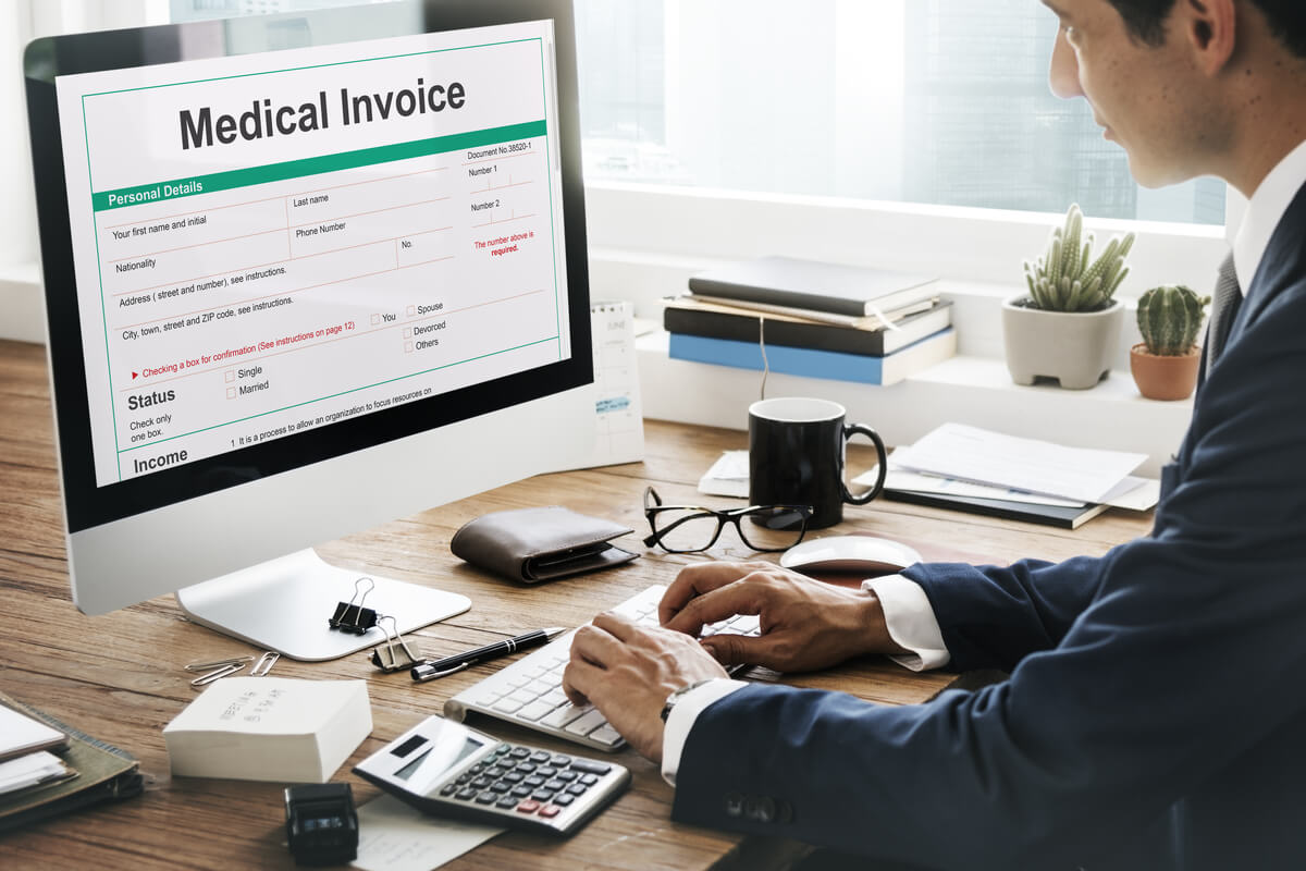 Medical Invoice Document Form Patient Concept