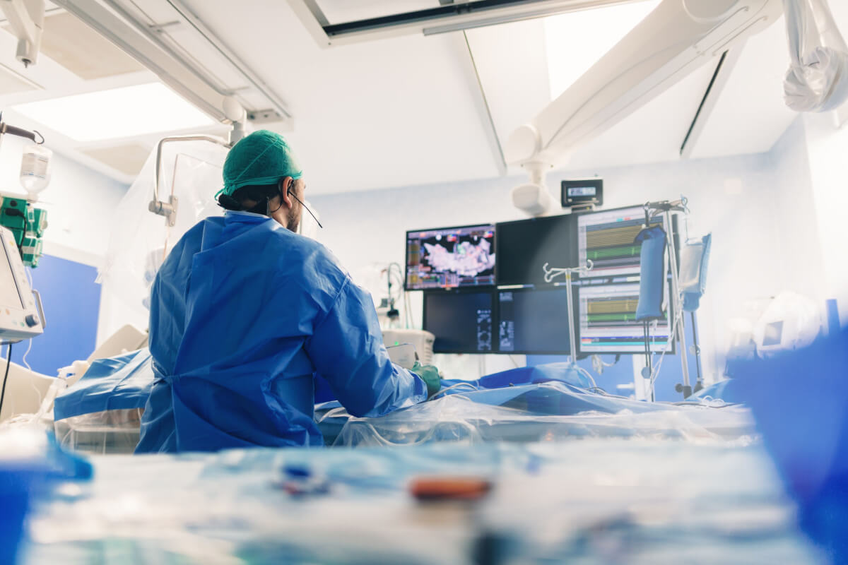 Interventional cardiologist using ablation radiofrequency energy catheters for navigation systems enable cardiac electrophysiologists to map the pathways of complex arrhythmias for electrophysiology