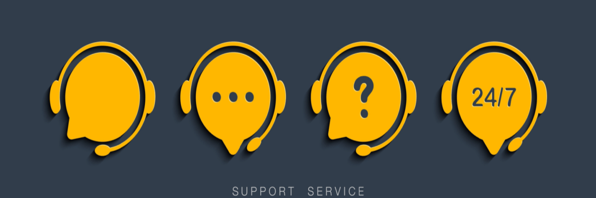 Customer Support Service. Chat vector icons. Call center symbols. Headset symbols. Hotline concept.