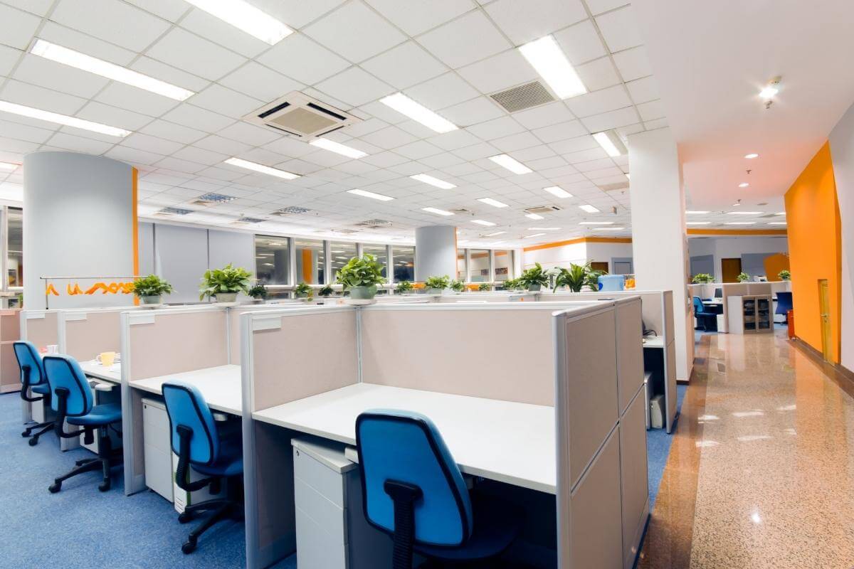Open Office - call center workplace