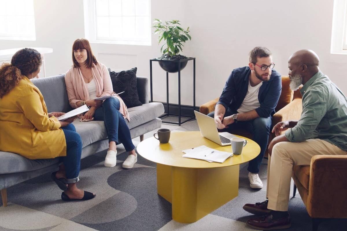 Young business entrepreneurs in a meeting 