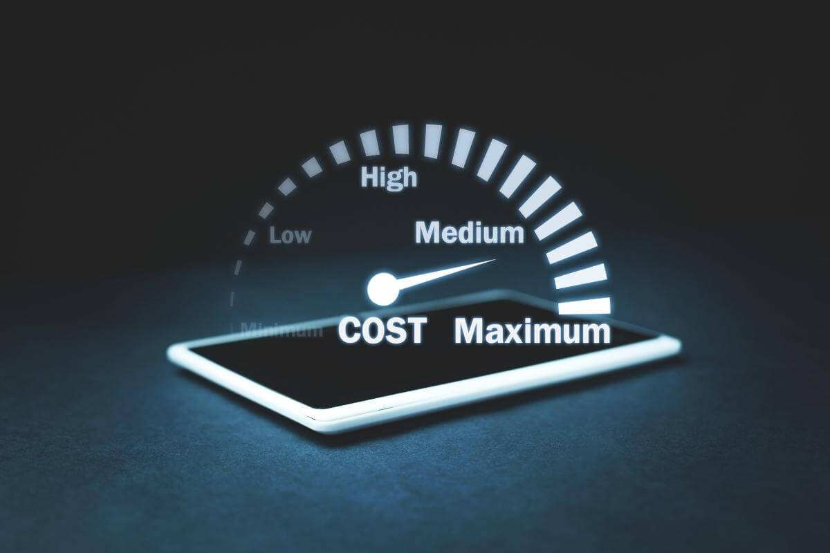Cost control speedometer and cost management. 