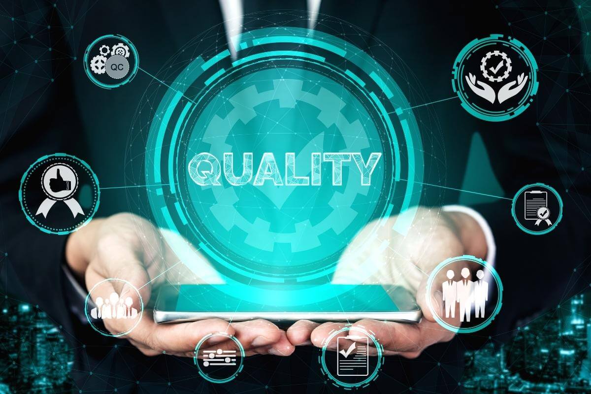 QA Quality Assurance and quality control concept. 