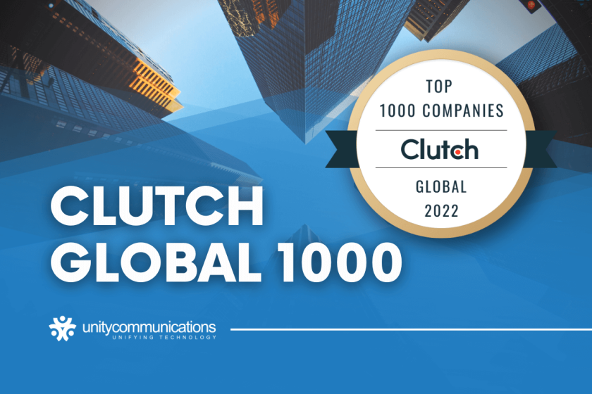 Unity Communications Ranks 402nd on the 2022 Clutch Global