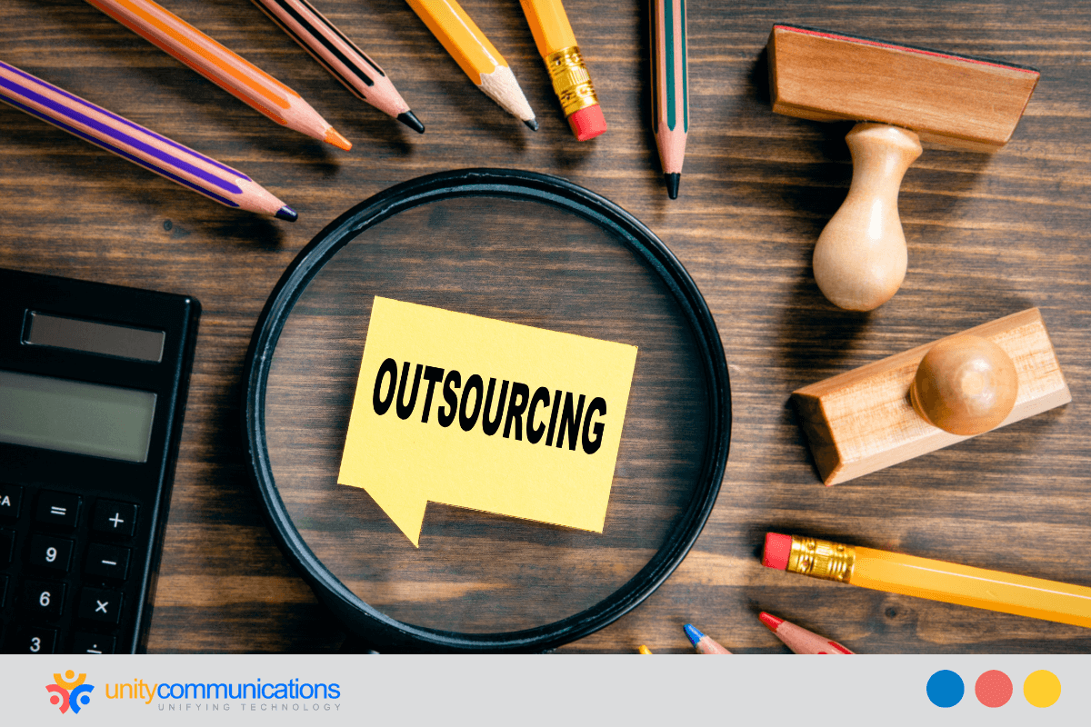 Outsourcing services concept