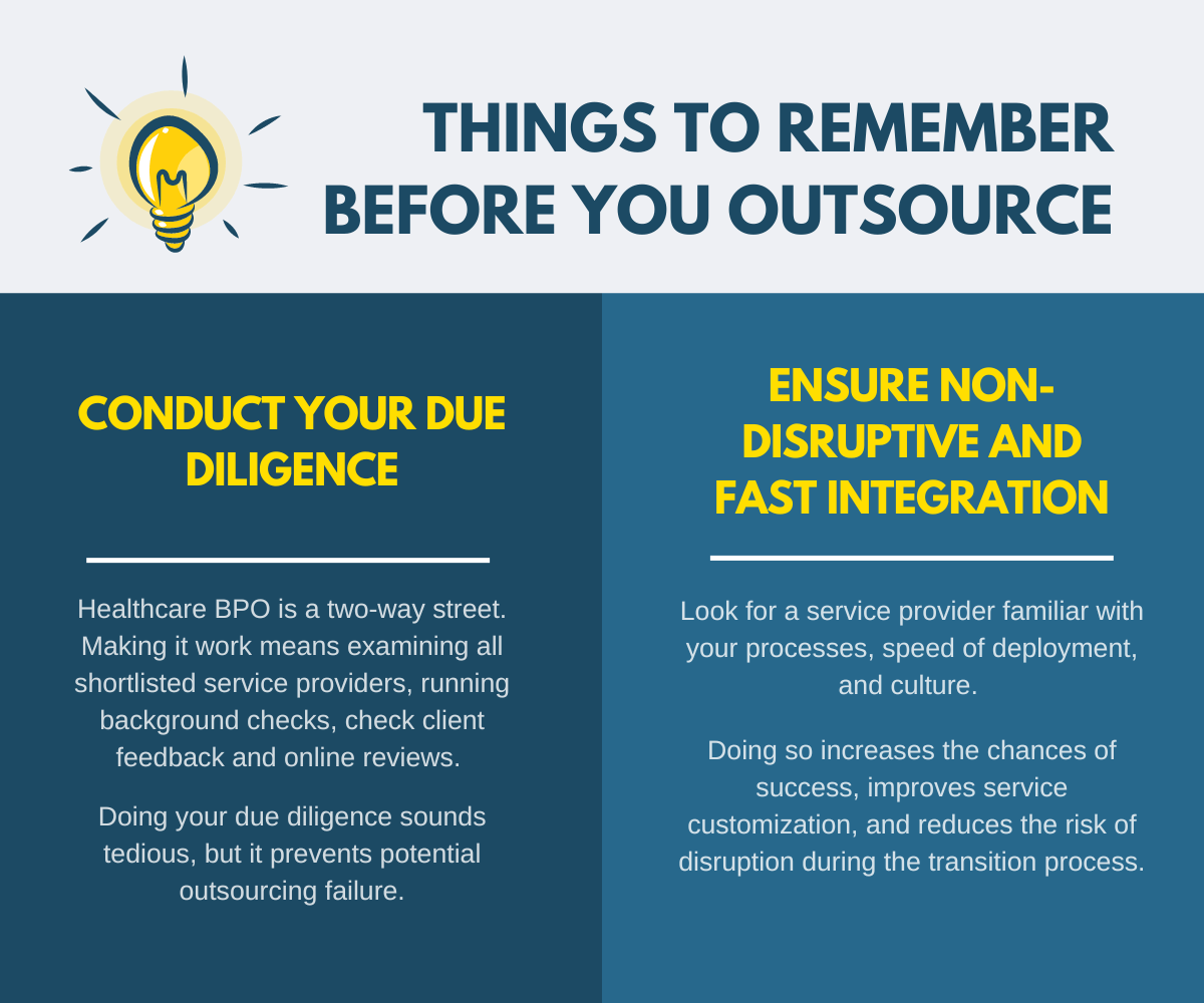Infographic - Things to remember before you outsource