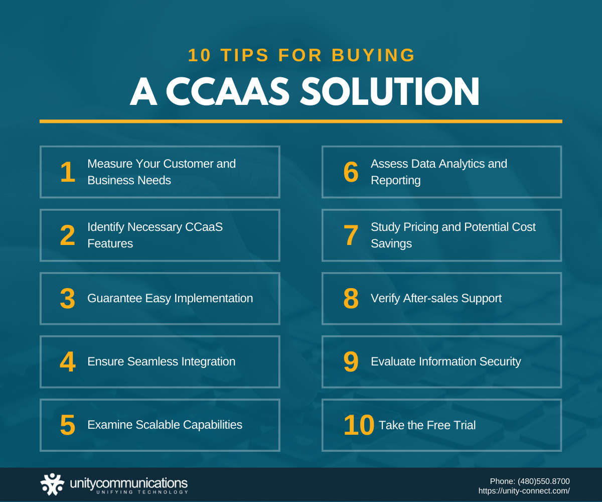 infographic - Tips for Buying a CCaaS Solution