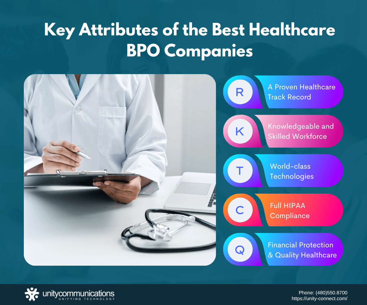 Infographic- Five key attributes of a healthcare BPO company