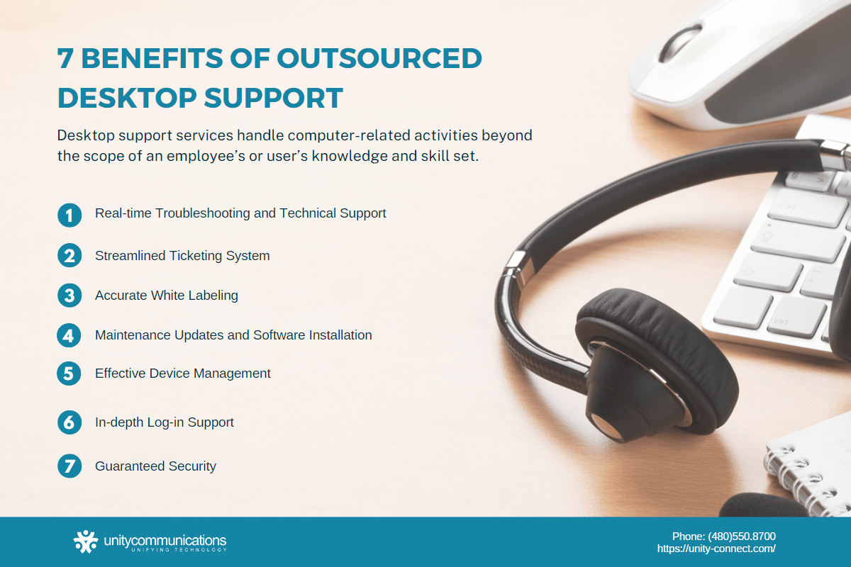 Infographic - 7 Benefits of Outsourced Desktop Support