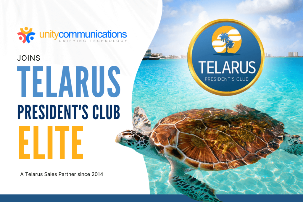 Unity Communications has reached a new milestone as a Telarus Sales Partner by earning the President’s Club, surpassing the MRR by 20%.