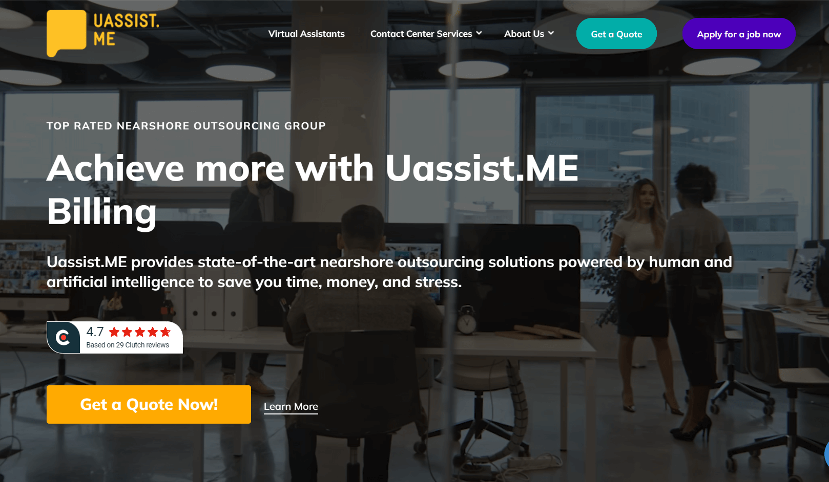 UassistMe website screenshot 2024