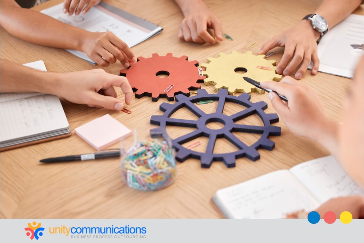 Collaboration between businesses and outsourcing providers