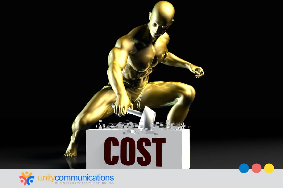 The cost structure in KPO versus traditional outsourcing