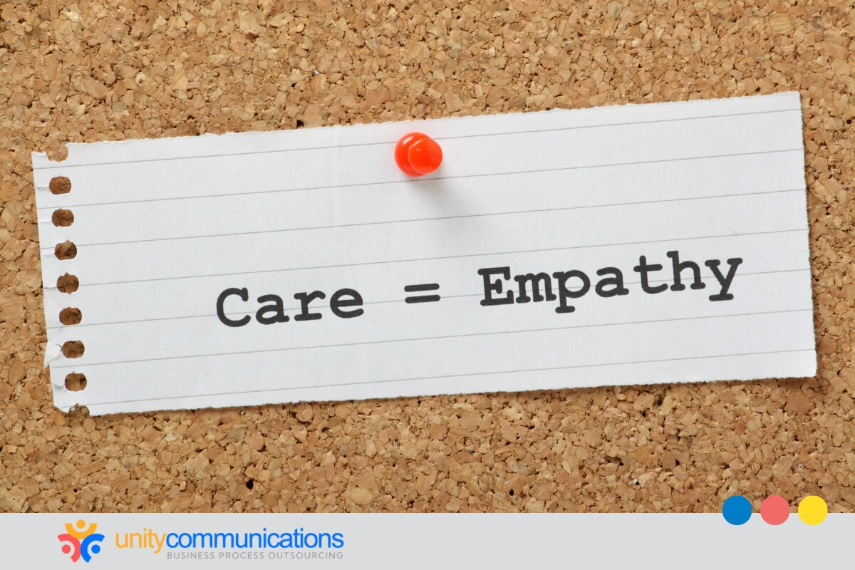 How human agents build trust through empathy