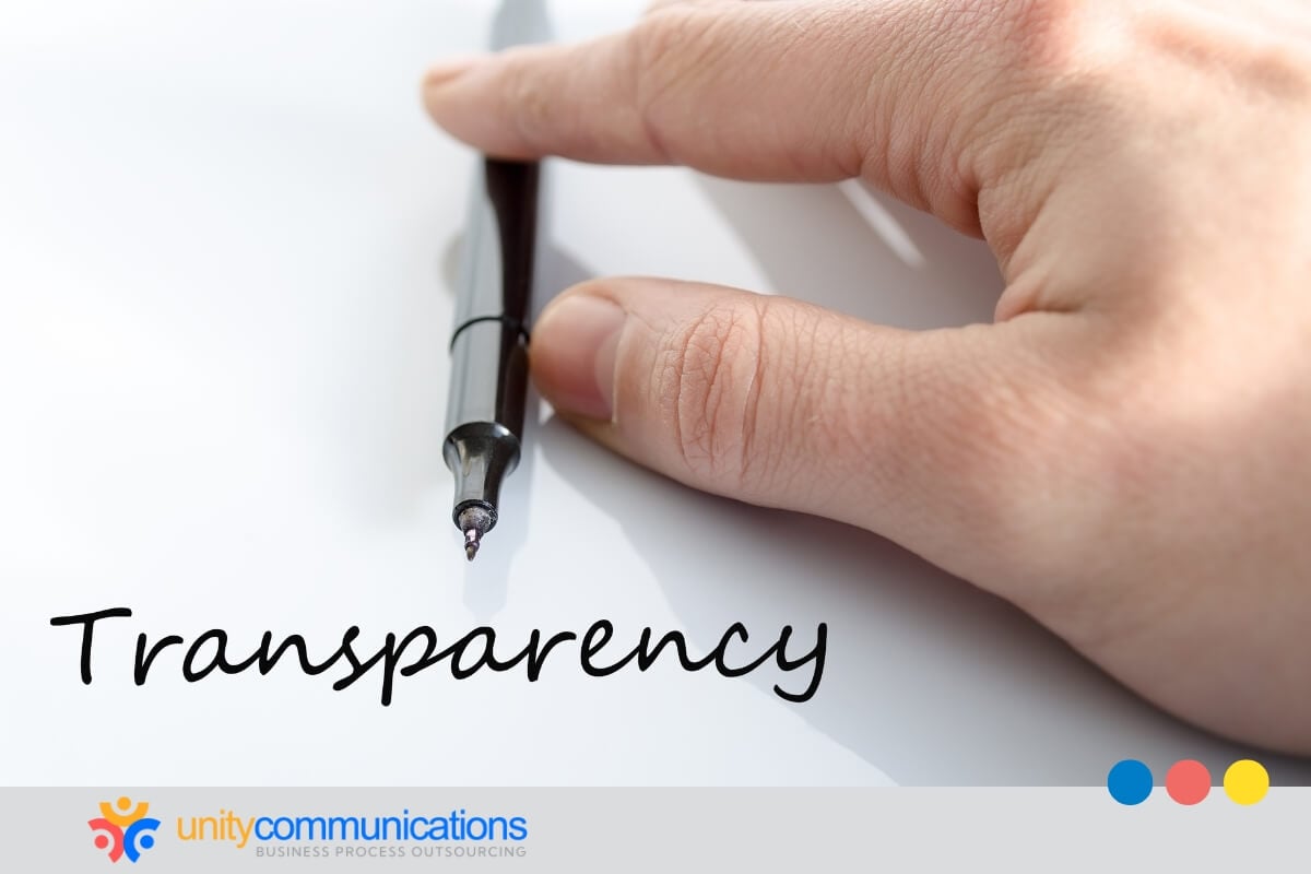 5. Transparency of decision-making and reasoning steps