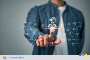 How do AI and human agents work together