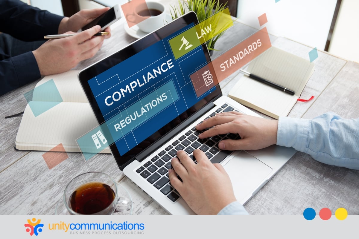 How does compliance work in AI receptionist integration