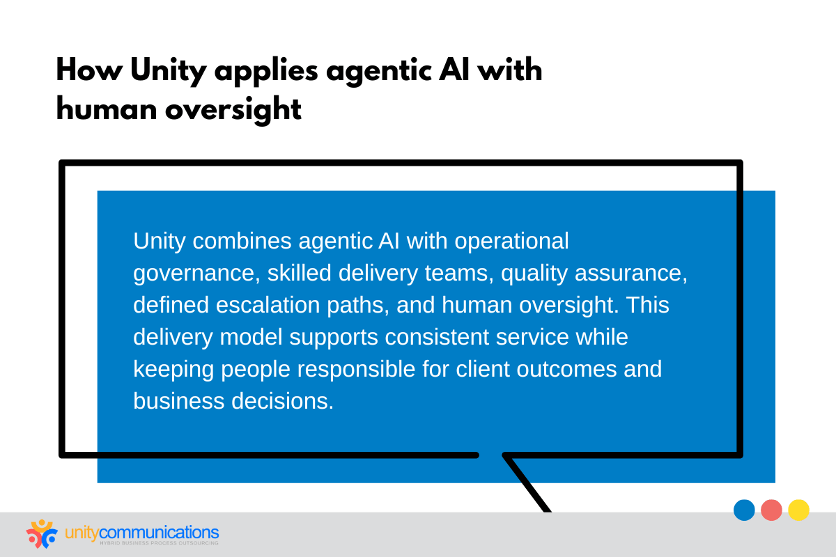 How Unity applies agentic AI with human oversight