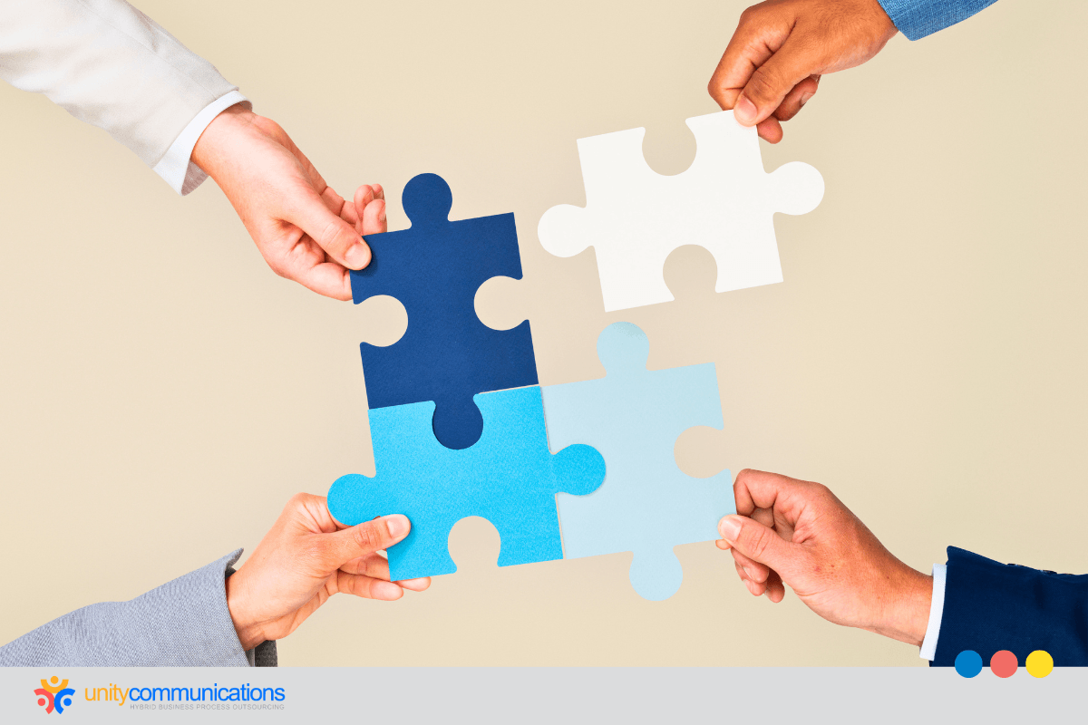 How does Unity help businesses manage outsourcing challenges