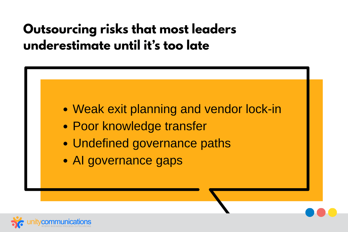 Outsourcing risks that most leaders underestimate until it’s too late