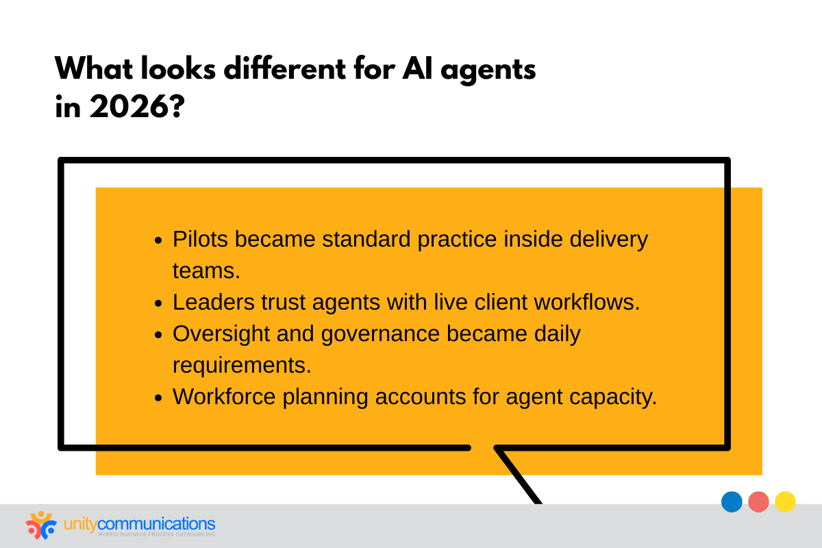 What looks different for AI agents in 2026