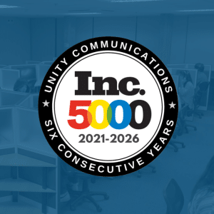 Unity Communications Earns Sixth Straight Inc. 5000 Ranking, Powered by the Teams at the Core of Its Operations